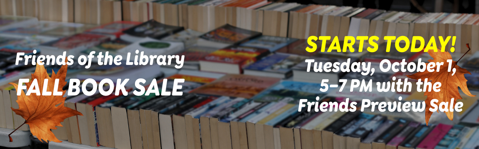 Friends of the Library Preview Book Sale