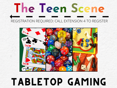 Tabletop Gaming on March 23, April 13