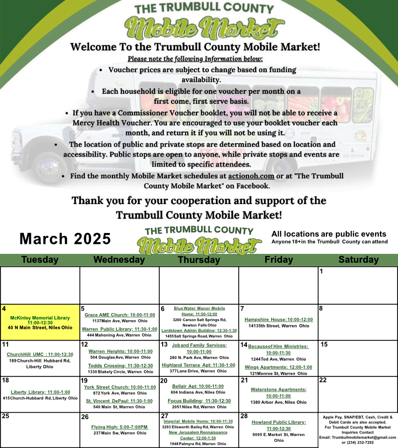 Trumbull County Mobile Market